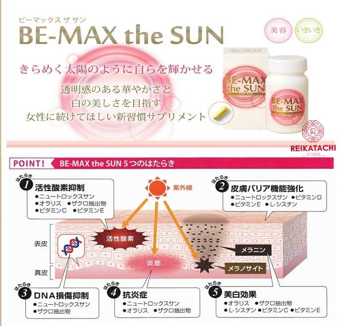 Viên uống chống nắng BeMax The Sun – Reikatachi Store